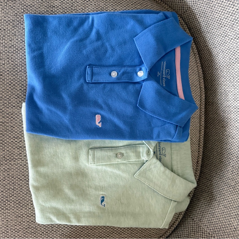 Vineyard Vines Girls Polo Shirts Set of 2
